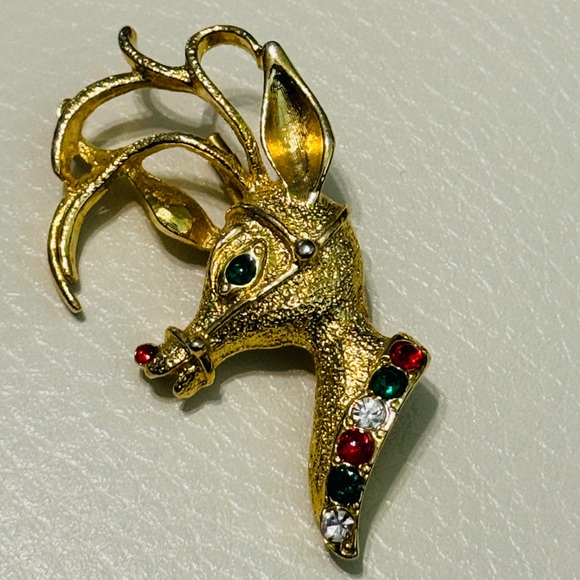 Vintage Brooch Avante Designer Pin Pendant Rudolph Retro Jewelry Ladies Fashion - Picture 1 of 15